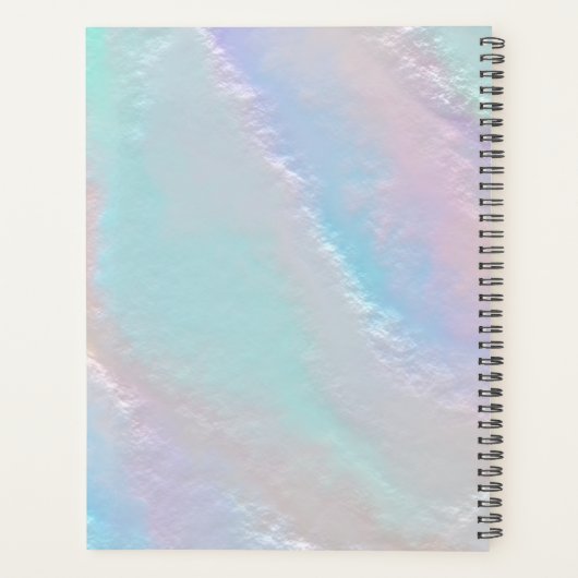 Abstracte regenboogtextuur planner (Achterkant)