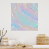 Abstracte regenboogtextuur poster (Keuken)