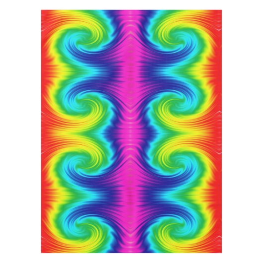 abstracte regenboogtextuur tafelkleed (Voorkant)