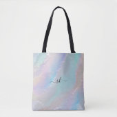 Abstracte regenboogtextuur tote bag (Voorkant)