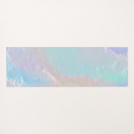 Abstracte regenboogtextuur yogamat (Achterkant (horizontaal))