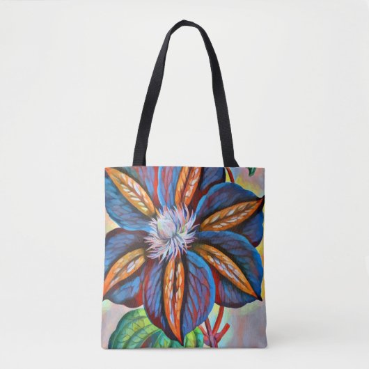 Abstracte regenboogventilator, kleurvolle originel tote bag (Voorkant)