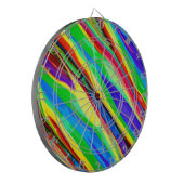 Abstracte regenboogverf dartbord (Voorkant Links)