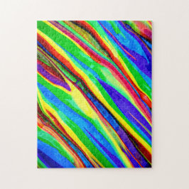Abstracte regenboogverf legpuzzel