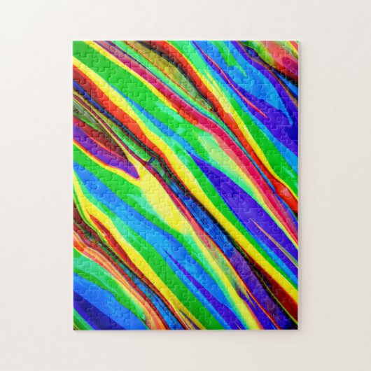 Abstracte regenboogverf legpuzzel (Verticaal)