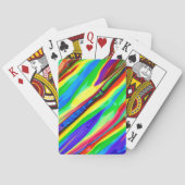 Abstracte regenboogverf pokerkaarten (Achterkant)