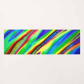 Abstracte regenboogverf yogamat (Achterkant (horizontaal))