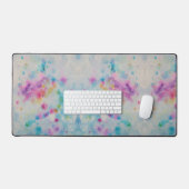 Abstracte regenboogverfplaat bureaumat (Keyboard & Muis)
