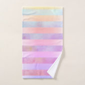 Abstracte regenboogvloerstrips in Waterverf Bad Handdoek (Handdoek)