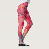Abstracte regenboogwaterval leggings (Rechts)