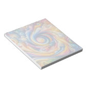 Abstracte regenboogwerveling notitieblok (Schuin)