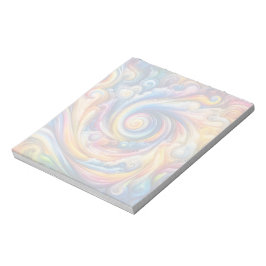 Abstracte regenboogwerveling notitieblok