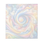 Abstracte regenboogwerveling notitieblok (Voorkant)