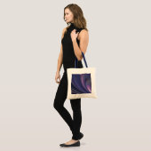 Abstracte regenboogwervelkolom Canvas tas (Voorkant (model))