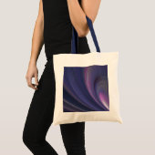 Abstracte regenboogwervelkolom Canvas tas (Voorkant (product))