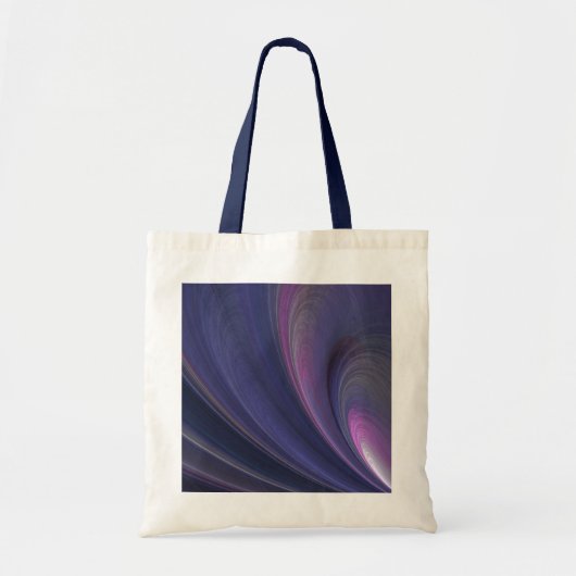 Abstracte regenboogwervelkolom Canvas tas (Voorkant)