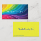 Abstracte regenboogwervelVisitekaartjes Visitekaartje (Voorkant / Achterkant)