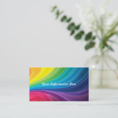 Abstracte regenboogwervelVisitekaartjes Visitekaartje (Staand voorkant)