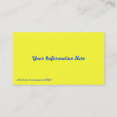 Abstracte regenboogwervelVisitekaartjes Visitekaartje (Achterkant)