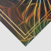 Abstracte regenboogzwarte kat - loskoppeling tissuepapier (Detail)