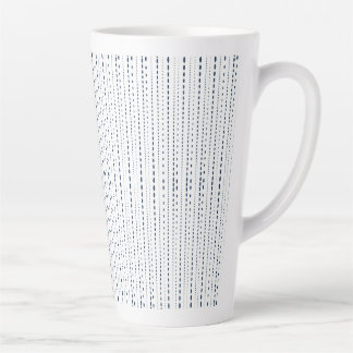 Abstracte regendruppels latte mok