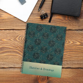 Abstracte regendruppels Notitieboek