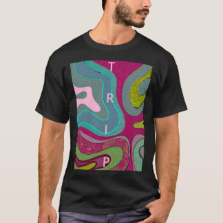 Abstracte reisstijl t-shirt