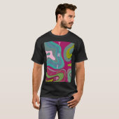 Abstracte reisstijl t-shirt (Voorkant volledig)