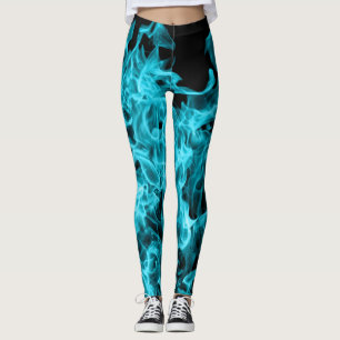 Abstracte rendie moderne brandlucht leggings