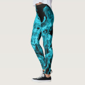 Abstracte rendie moderne brandlucht leggings (Links)