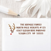 Abstracte rendieren met een rode neus etiket (Insitu)