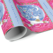 Abstracte rendierendrempelkerst cadeaupapier (Rol Hoek)