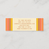 Abstracte rendy naam Retro Wave Mini Visitekaartje (Achterkant)