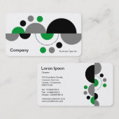 Abstracte rescenten 01 - groen gras visitekaartje (Voorkant / Achterkant)