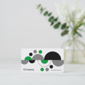 Abstracte rescenten 01 - groen gras visitekaartje (Staand voorkant)