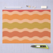 Abstracte retro 70s groovy funky waves tissuepapier (Craft)