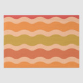 Abstracte retro 70s groovy funky waves tissuepapier (Voorkant)