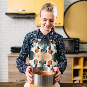 Abstracte Retro Art Schort