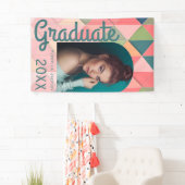 Abstracte Retro Boog Foto Afstudeerbanner Spandoek (Insitu)