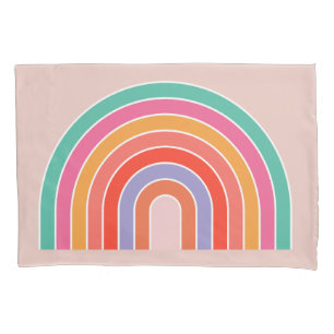Abstracte Retro Colorful Rainbow Kussensloop