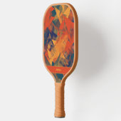 Abstracte Retro Cool Pattern Monogramed Sports Pro Pickleball Paddle (Links)