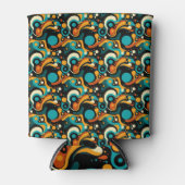 Abstracte retro funk blikjeskoeler (Voorkant)