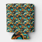 Abstracte retro funk blikjeskoeler (Achterkant)