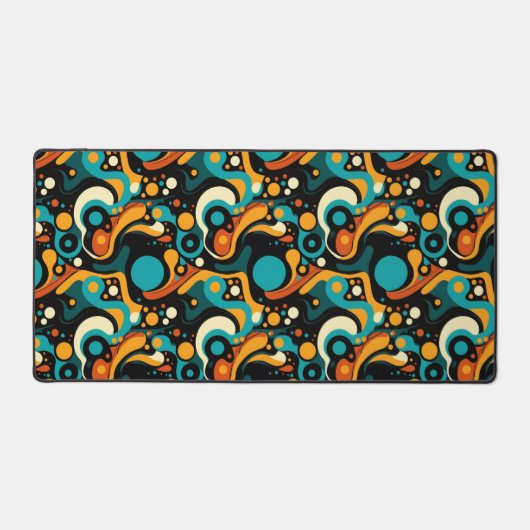 Abstracte retro funk bureaumat (Voorkant)