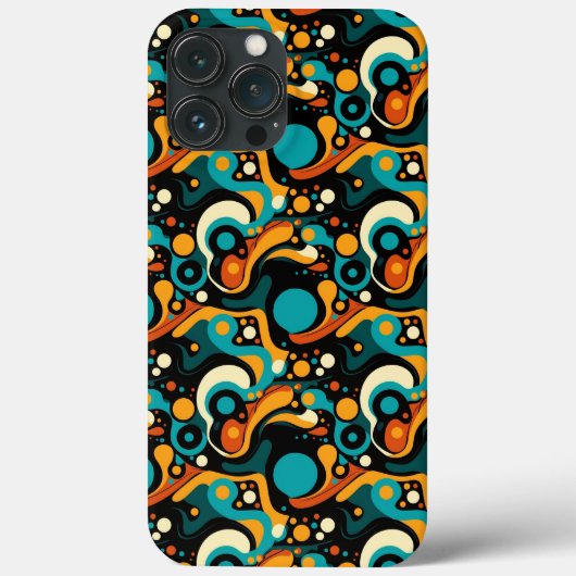 Abstracte retro funk Case-Mate iPhone case (Achterkant)