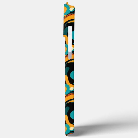 Abstracte retro funk Case-Mate iPhone case (Achterkant / Links)