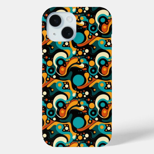 Abstracte retro funk Case-Mate iPhone case (Achterkant)