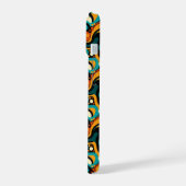 Abstracte retro funk iPhone 15 case (Linkerkant)