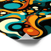 Abstracte retro funk poster (Hoek)