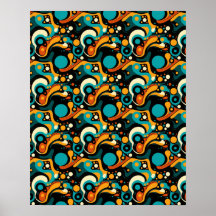 Abstracte retro funk